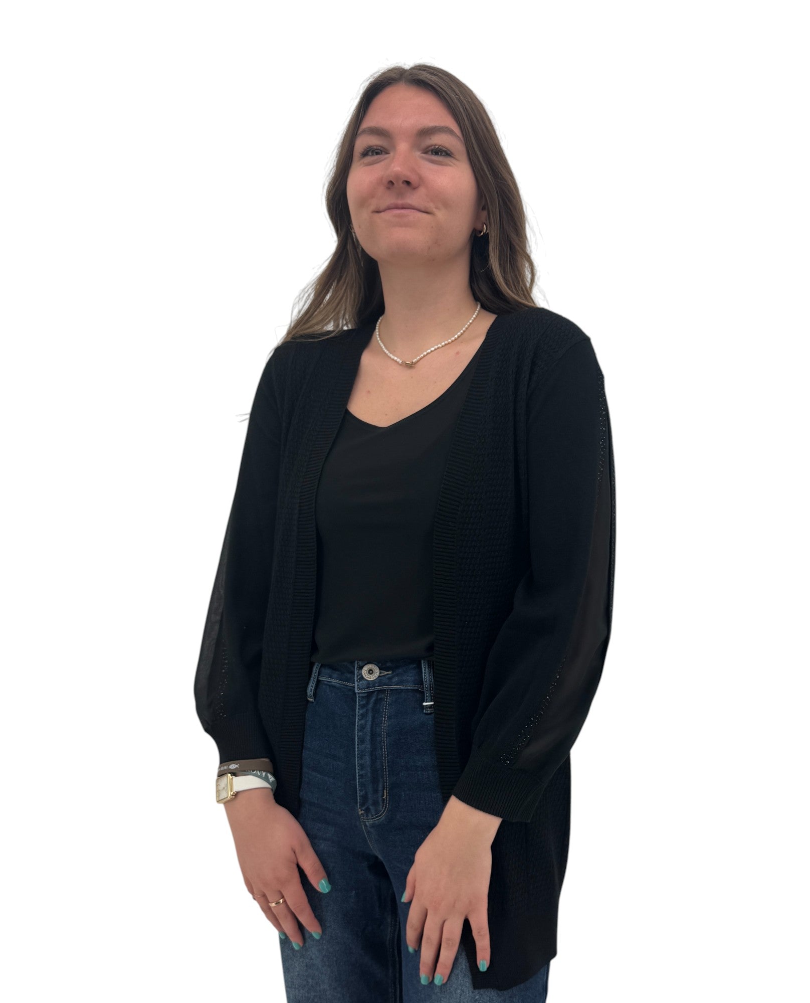 COCOBLUE ANN-22SSC810L CARDIGAN À PAILLETTES