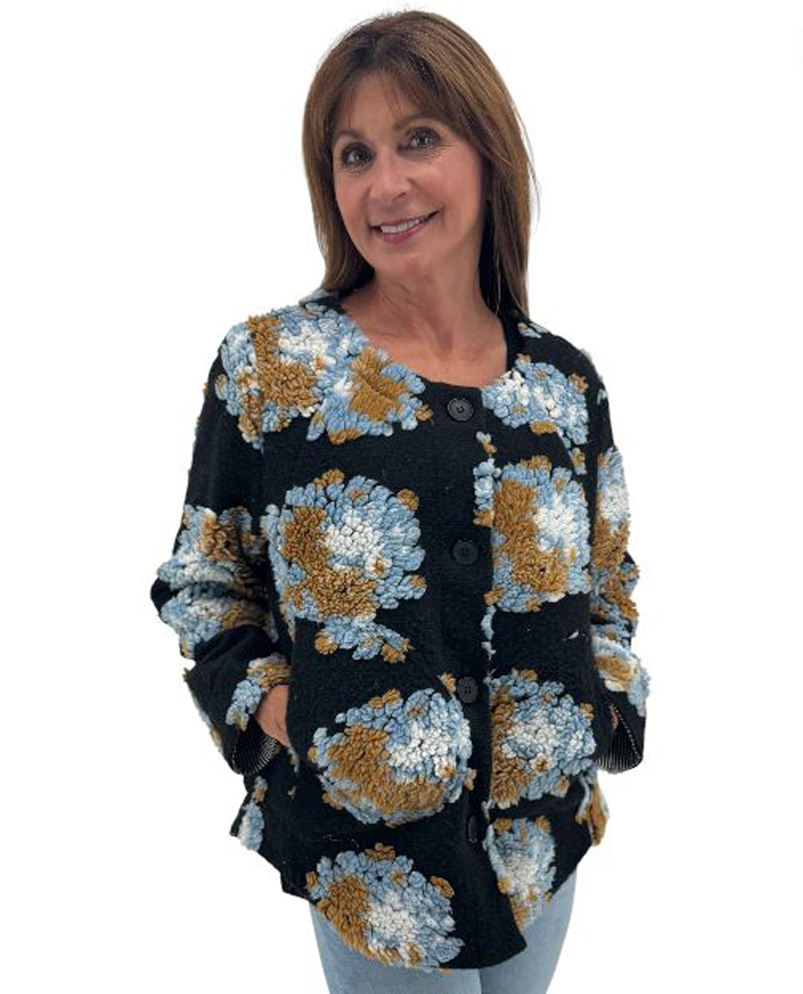 VESTE À DOUBLURE RAYÉE RADZOLI 24547