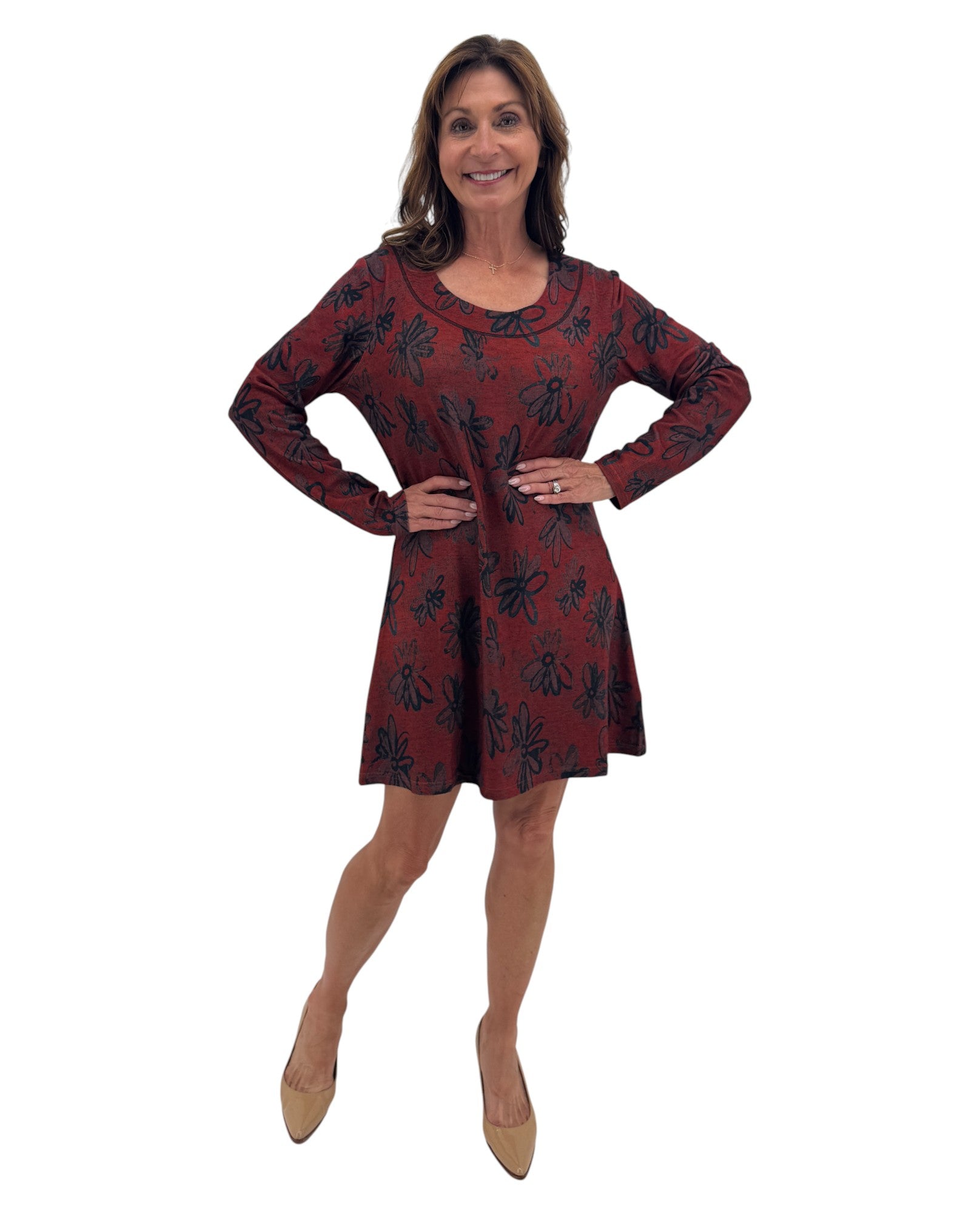 Robe à fleurs RADZOLI TH22588 SCOOP NCK